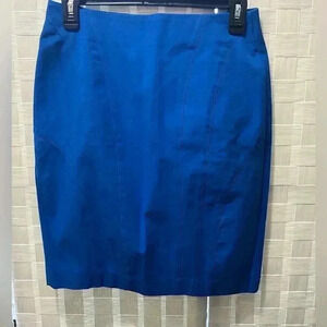 Banana Republic Size 4 Royal Blue Skirt Fits Very Nice, Stretchy Material.